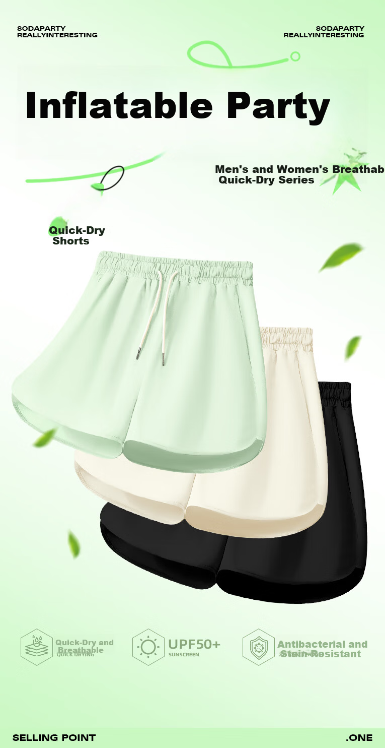 Baleno Women's Sports Quick-Dry Shorts 2026 Summer New Casual Running Sun Protection Breathable Anti-Exposure Yoga Fitness Pants 2