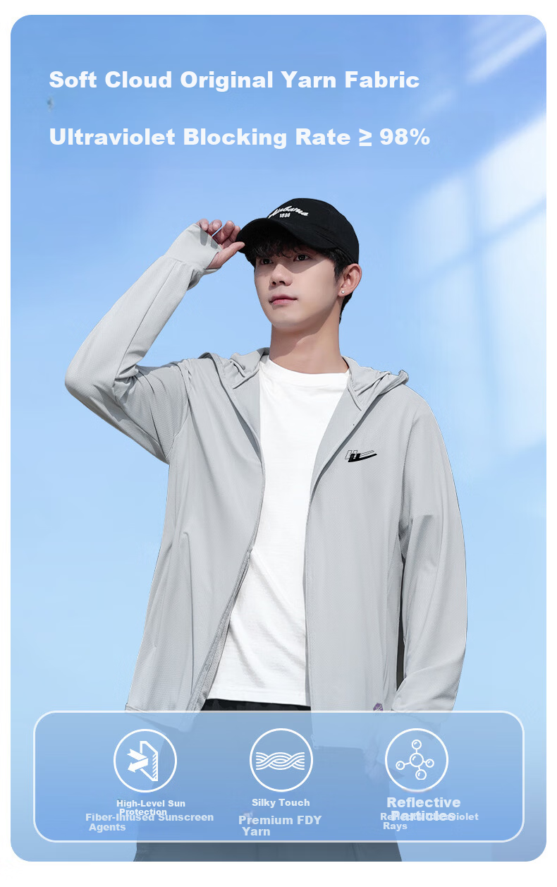 Warrior Men's Summer Cooling Breathable Sun Protection Jacket UV Protection Fishing Skin Jacket Lightweight Coat for Men 2