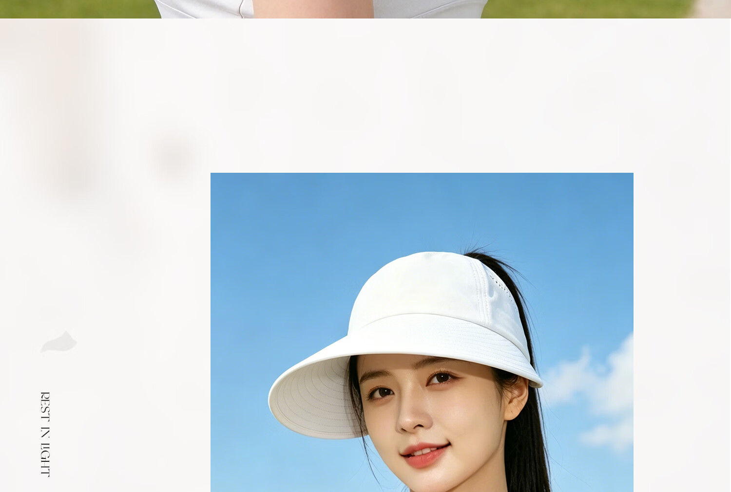 FANCET Women's Summer Sunshade Hat Large Brim UV Protection Sunscreen Outdoor Golf Baseball Cap Cooling Ponytail Hat 22