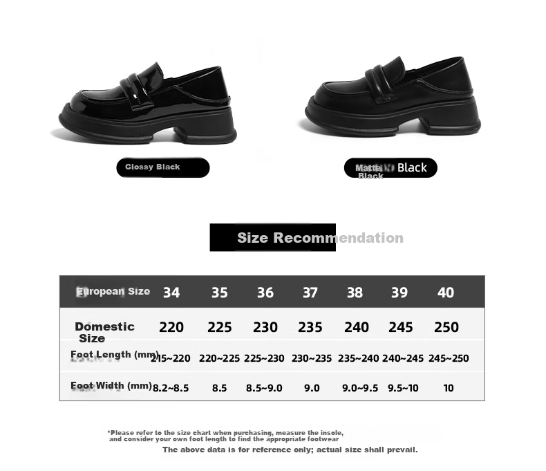 Global Lefu Women's Black Versatile Leather Shoes British Style Mary Jane Flats 11