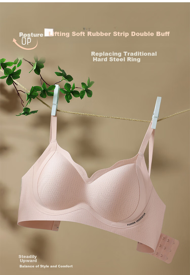 GUJIN [Anti-Gravity Lift] Women's Bra, Push-Up, Soft Support, Seamless, Invisible Foundation, Lift-Up, Side-Gathering Vest Brassiere 2