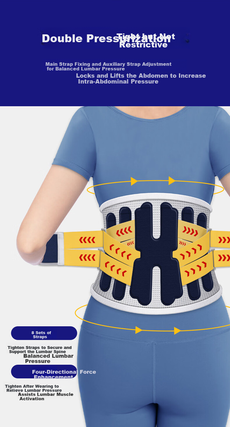 PROPARD Medical Grade Lumbar Support Belt Waist Brace for Lumbar Muscle Strain and Herniated Disc Back Brace for Prolonged Sitting 11