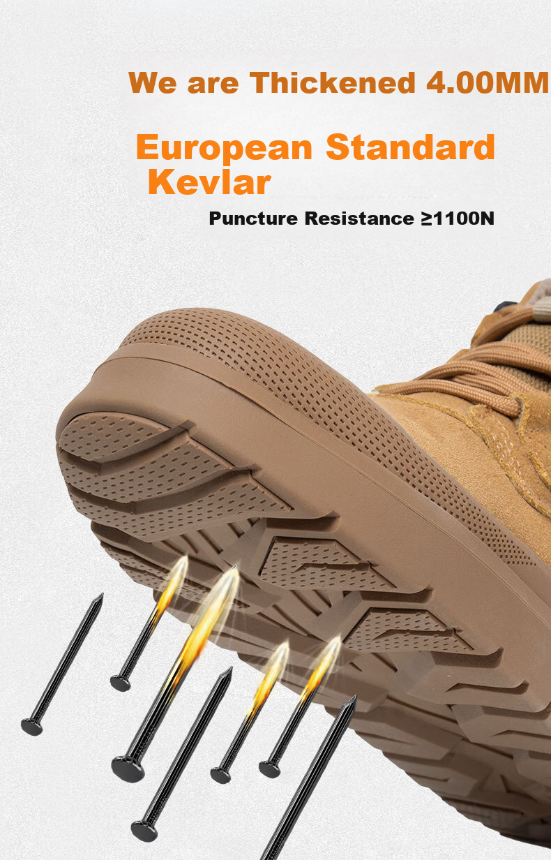 Chichengniao Men's Safety Work Shoes Anti-Smash Anti-Puncture Lightweight Durable Construction Electrician Insulated Breathable Summer Safety Shoes [Upgraded Durable Anti-Smash Anti-Puncture] - 2567 C 9