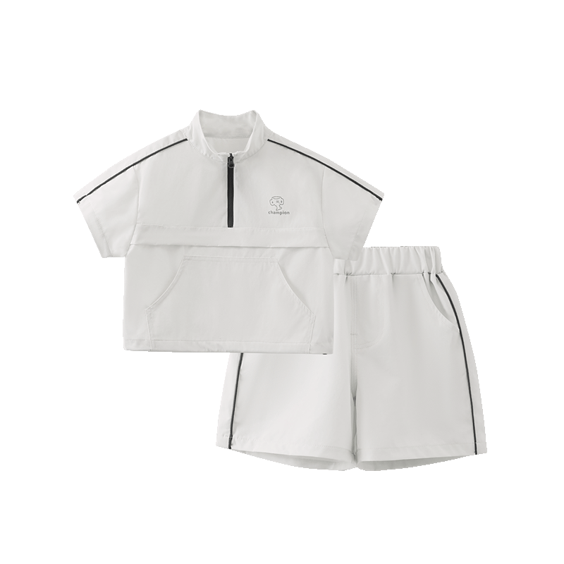 Ciciibear [UPF100+ Cool Touch] Ciciibear Baby Sun Protection Short-Sleeve Set, Boys' Spring And Summer 2025 New Style Children's Summer Clothing