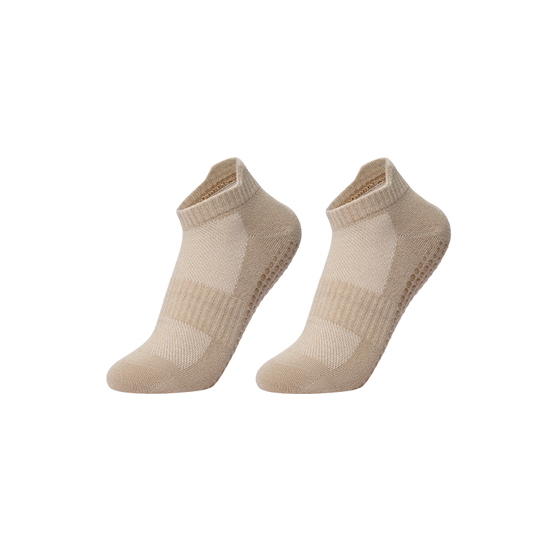 Keep Colorful Non-Slip Low-Cut Yoga Socks One Size 35-39 Light Tea Brown