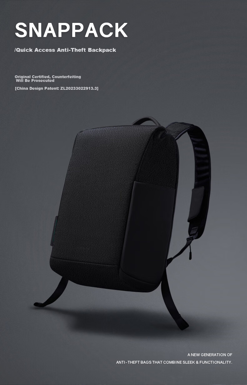 KORIN Anti-Theft Laptop Backpack Men Large Capacity Lightweight Travel Commuter Waterproof Cut-Resistant Business Bag K17 1