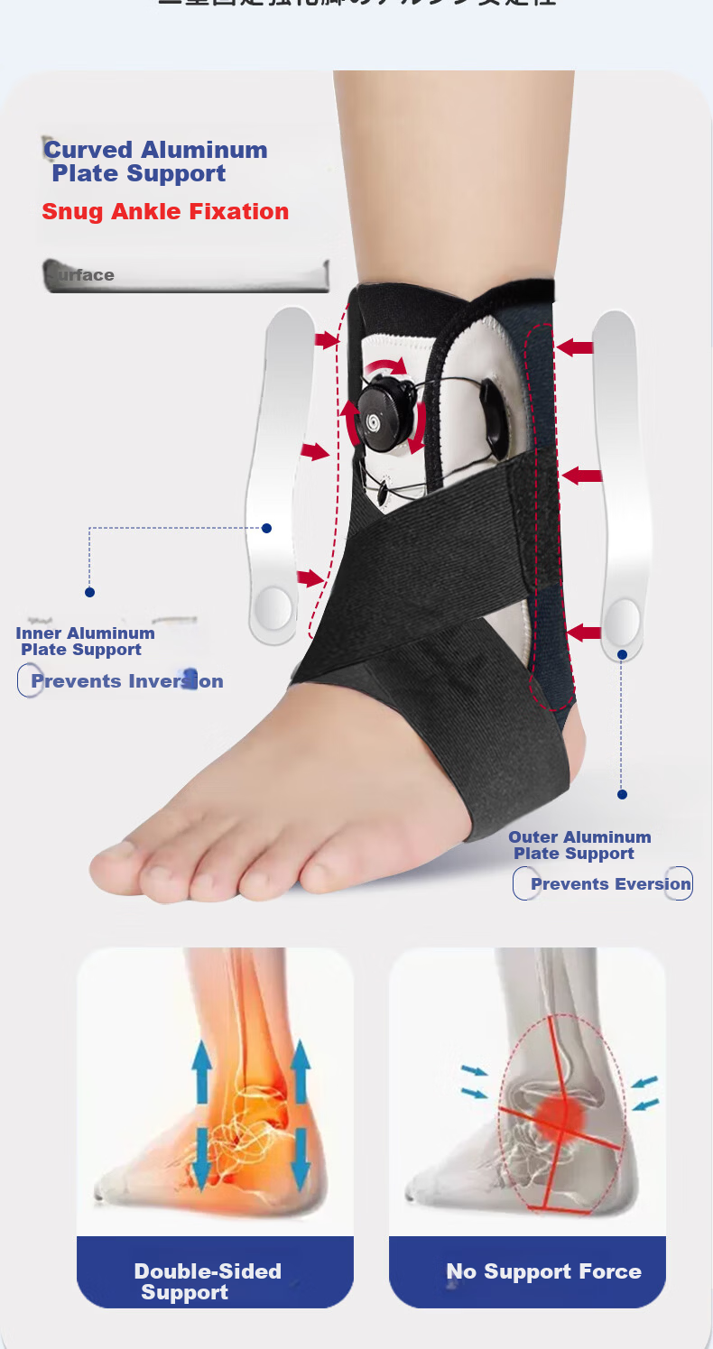CRALVKOIN Medical Ankle Brace with Knob for Ligament Injury, Ankle Joint Stabilizer, Sprain Prevention and Post-Injury Rehabilitation Support 3
