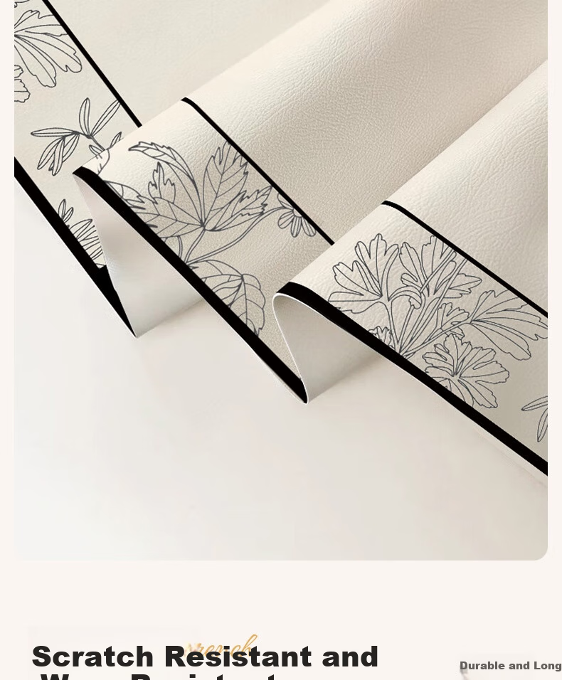Fengliang Table Mat, TV Cabinet Protector Pad, Desktop Mat, Shoe Cabinet Countertop Pad, Waterproof, Oil-Resistant, Washable, Customizable, 30*100 4