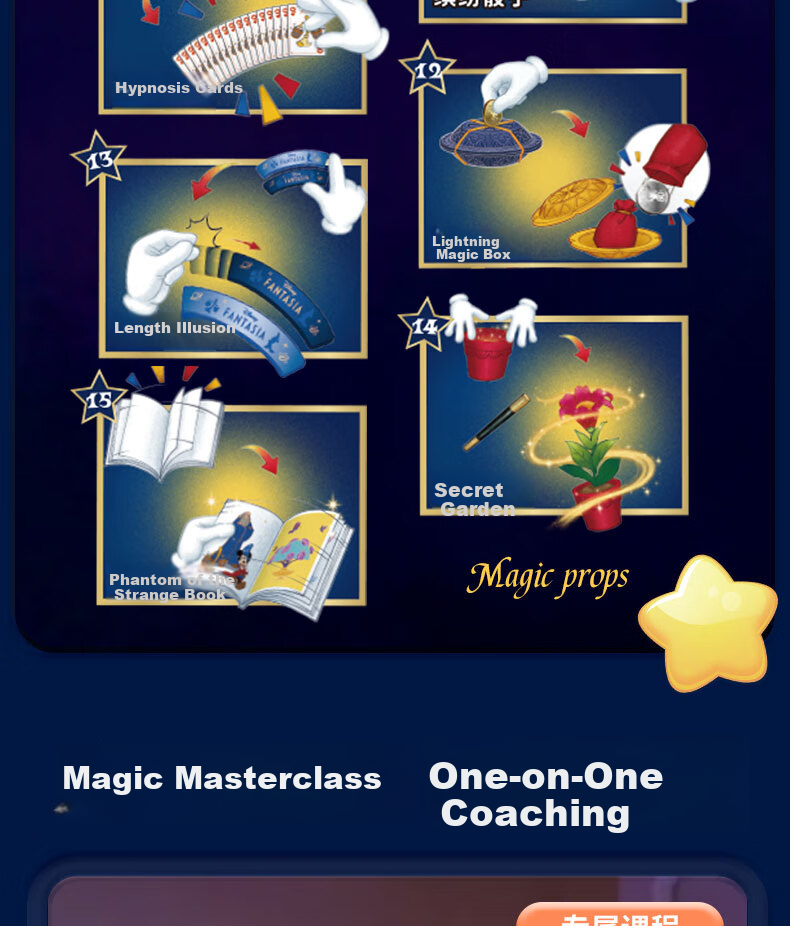MOFAHUI Disney Magic Props Birthday Gift Creative Toy Set for Boys and Girls Children's Festival Christmas Gift 9