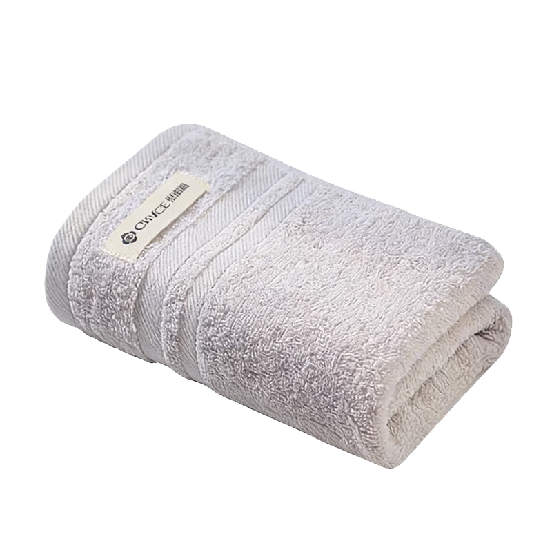 Grace Towel, 10A Antibacterial Class A Pure Cotton, Highly Absorbent, for Men And Women, Sports Solid Color Face Towel, Gray, 1 Piece