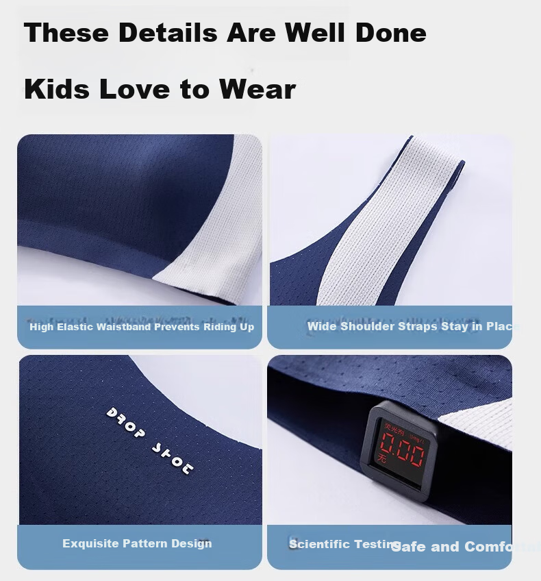 GRACEWELL 【Silk Antibacterial】Girls Sports Bra Shockproof Lift Developmental Fixed Cup White S 13