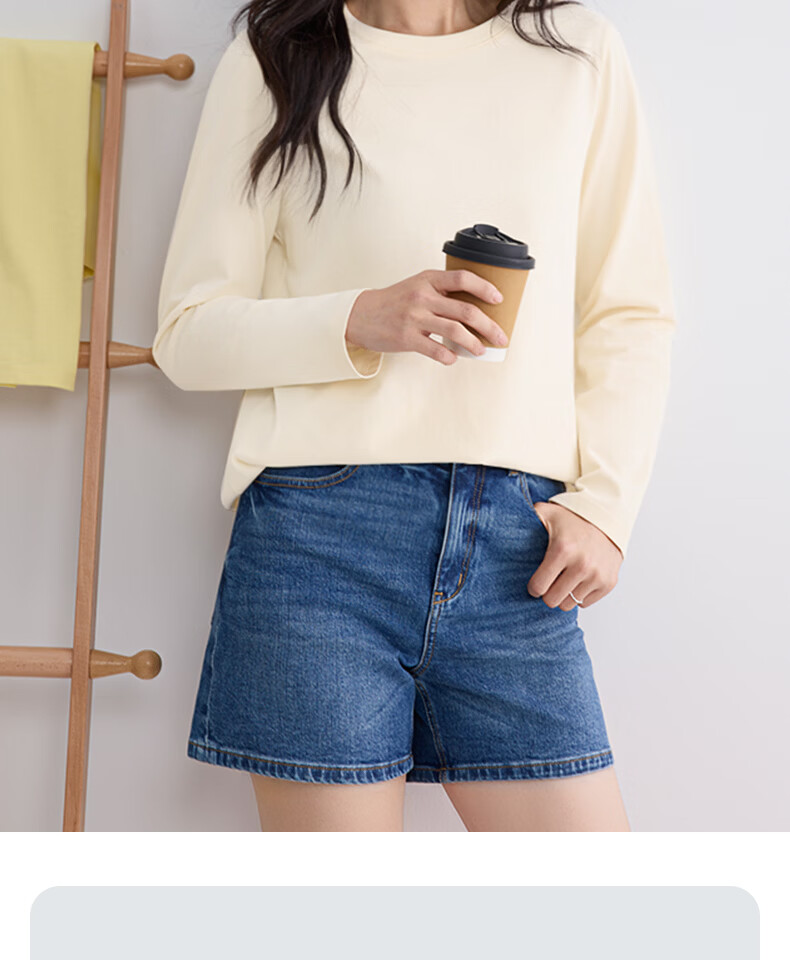 Urban Beauty White Cotton Long Sleeve T-Shirt for Women 2026 New Spring Autumn Plus Size Outerwear Basic Top Spring Inner Wear 11
