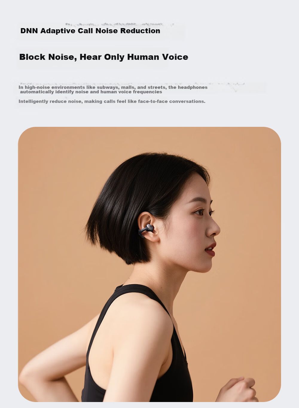 Black Shark Fengming Clip-on Bluetooth Earphones [National Subsidy] Open Wireless Running Sports Call Noise Cancelling Non-In-Ear Compatible with Huawei Xiaomi Apple iPhone 17 10