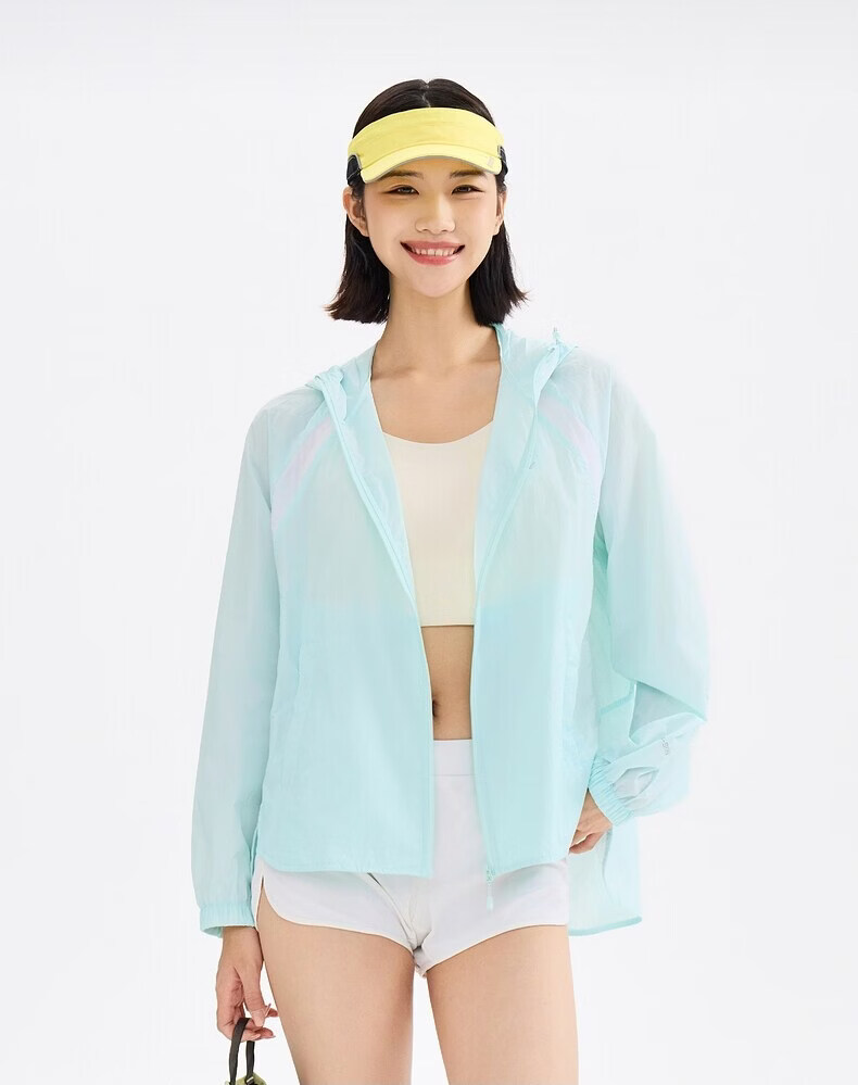 TOREAD Original Yarn Sun Protection Jacket Outdoor Sports Stretch Water-Repellent Skin Jacket Lightweight Women's Coat Light Khaki/Beige M 10