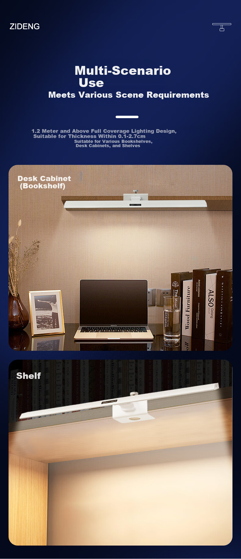 ZIDENG AA Grade Eye Protection Desk Lamp with Clip Full Spectrum Reading Lamp for Students and Children 5