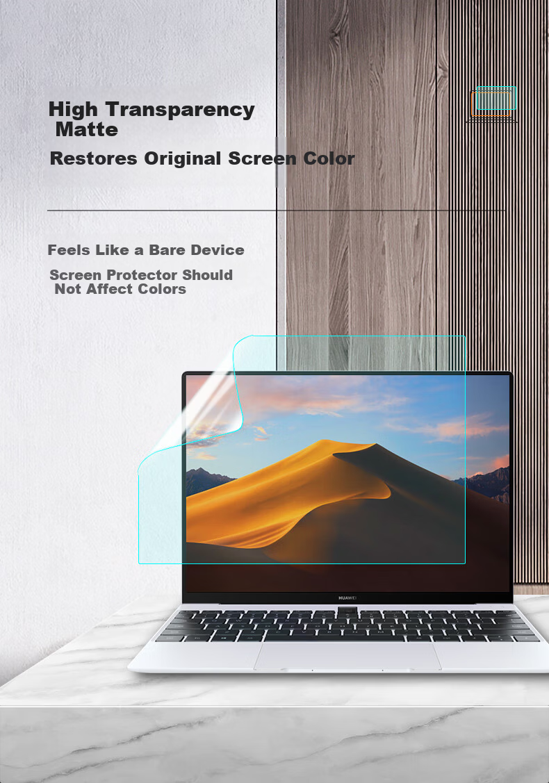 Jiasu Anti-Glare Matte Blue Light Screen Protector for Huawei MateBook X Pro 24/23/22 14.2-inch Laptop 3