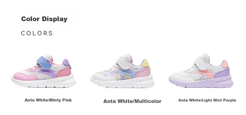 ANTA Toddler Shoes, Dopamine Style Summer Sandals for Boys And Girls, Children's Mesh Infant Sneakers A12620075 22