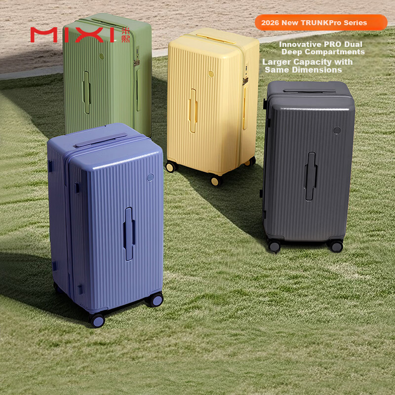 Mixi Large Capacity Deep Luggage Suitcase for Men And Women, Spinner Wheels, 24-Inch Carry-On, Lightweight Travel Case for Business Trips And Students