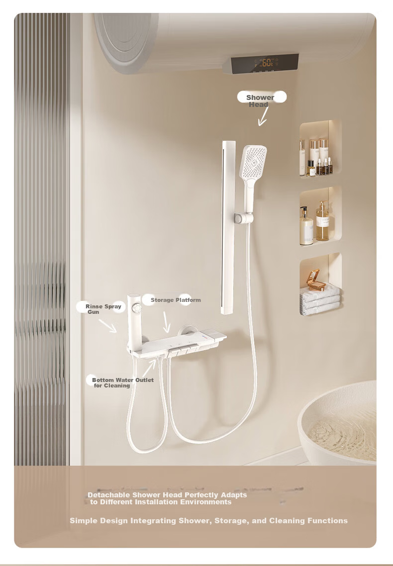 Micoe Four Seasons Shower Set A118 Three-Function High-Pressure Shower Head Bathroom Shower Kit 6
