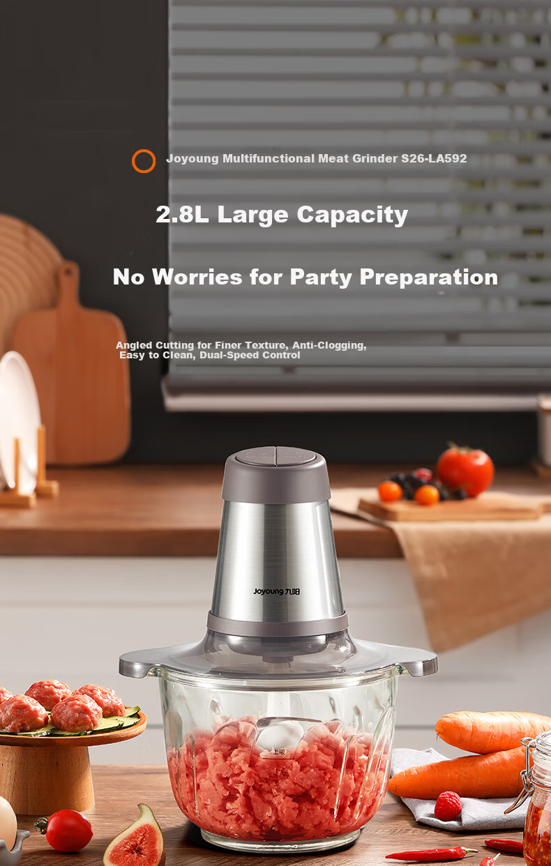 Joyoung ZMD Anxin Series Household Meat Grinder Multifunctional Electric Meat Mincer Dual Speed 2.8L Large Capacity S26-LA592 1