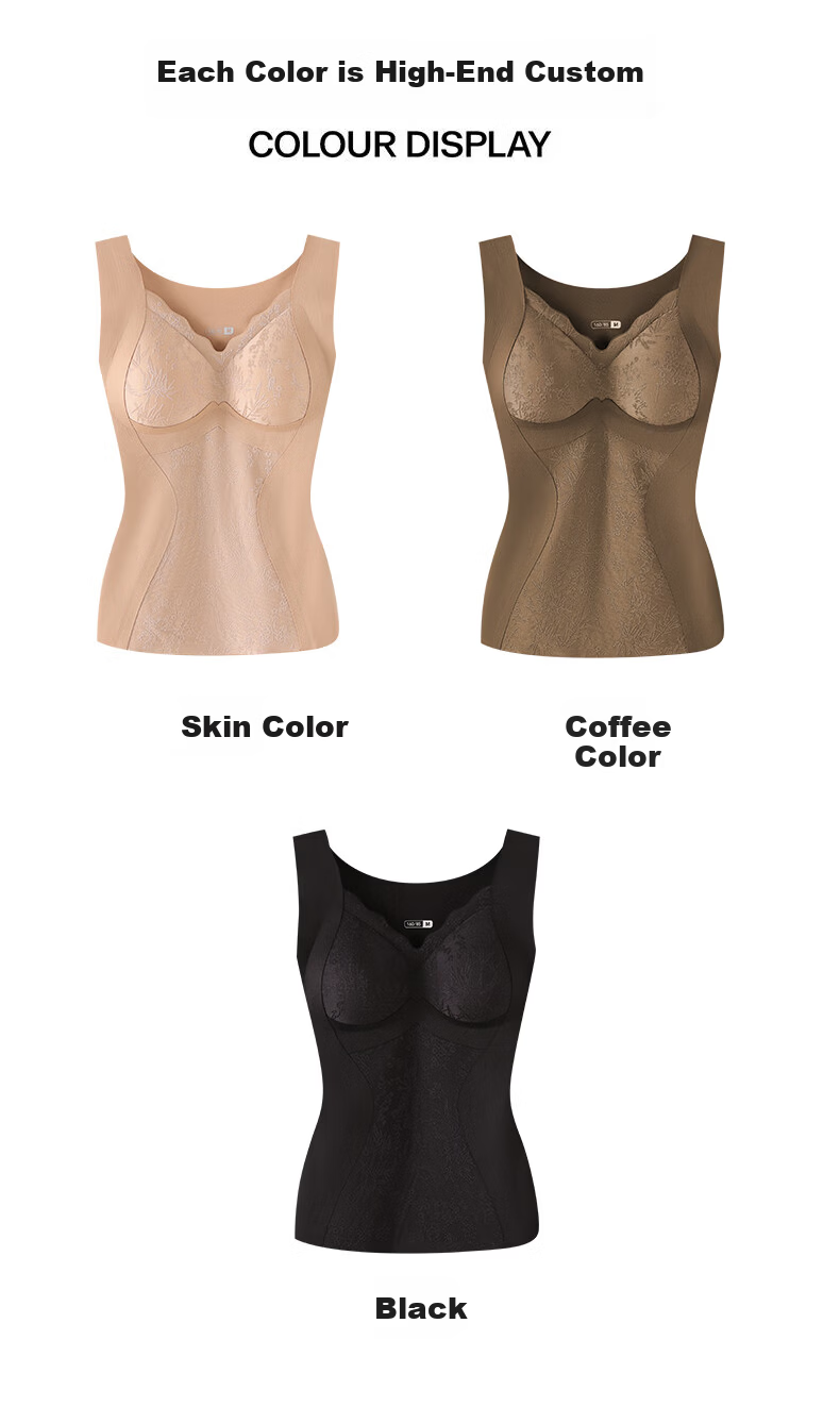 Herbal Original Warm Vest with Chest Pad for Women New Chinese Style National Wind 10A Antibacterial Camellia Fragrance Ginger Essence Shaping Heated 22