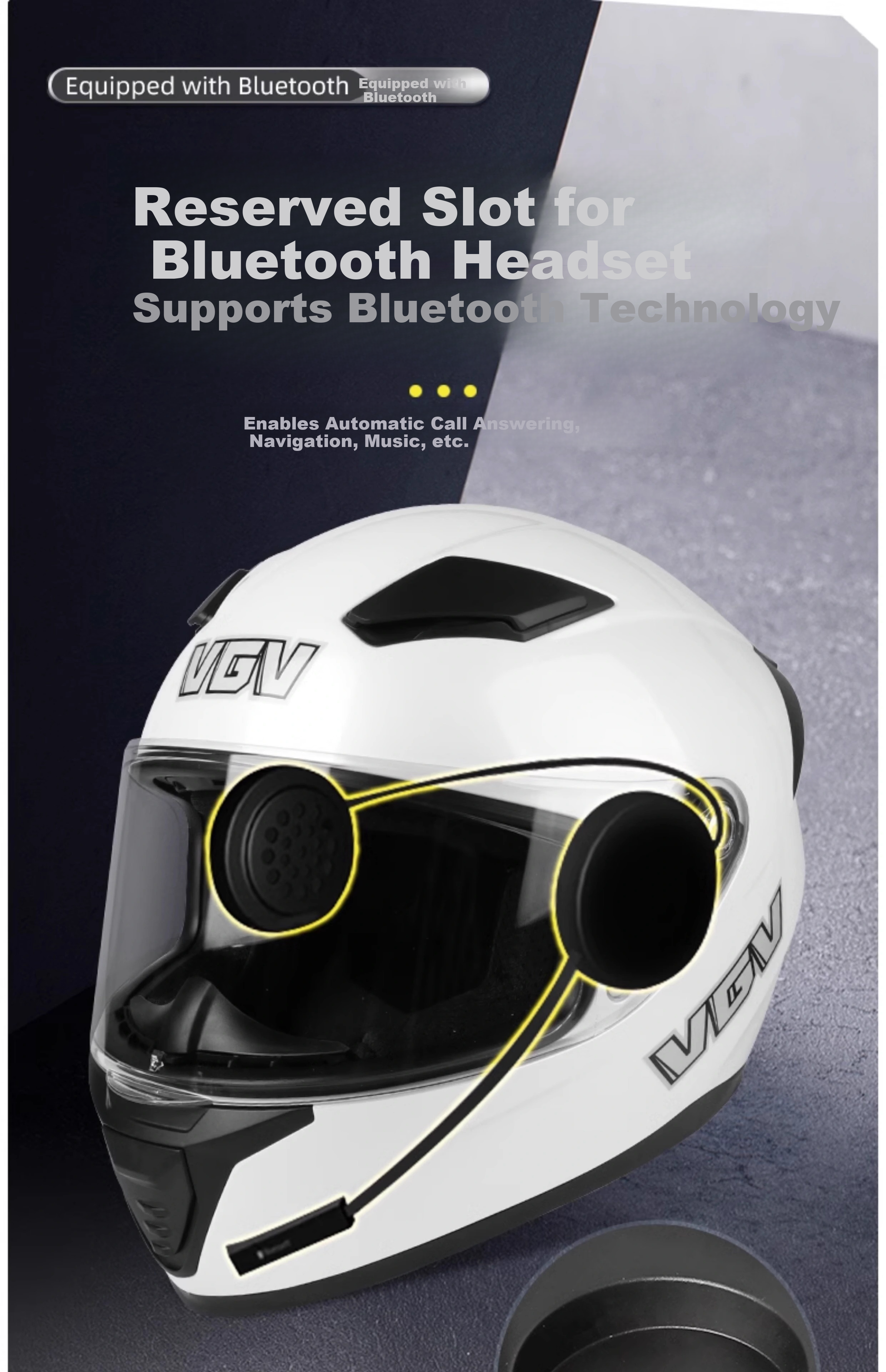VGV Motorcycle Helmet 3C Certified Four-Season Warm Single Visor Full Face Electric Vehicle Helmet Titanium Silver Gray M 10