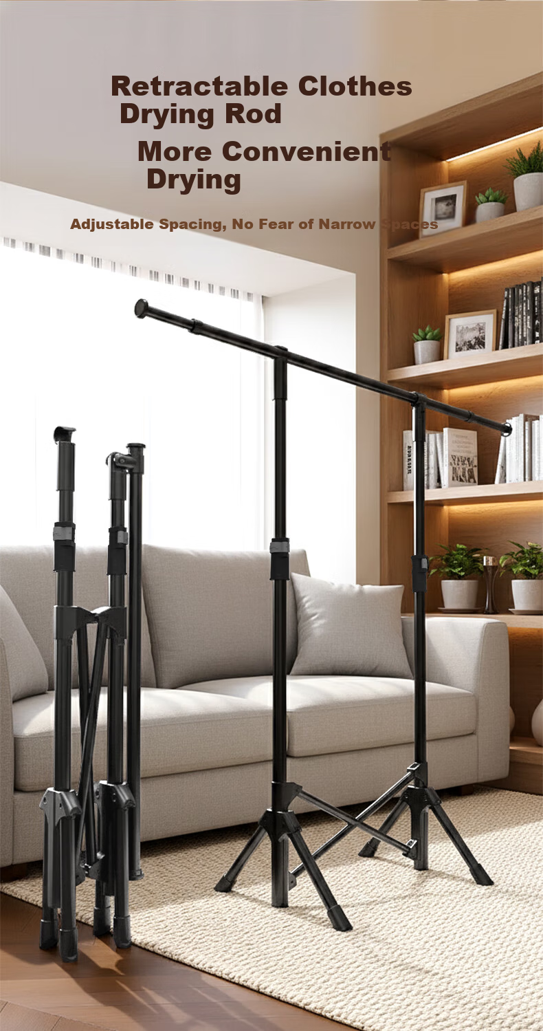 Hakkai Bird Indoor Folding Clothes Drying Rack Floor-Standing Space-Saving Bedroom Hanger for Small Apartments Balcony Laundry Quilt Drying Rack 3