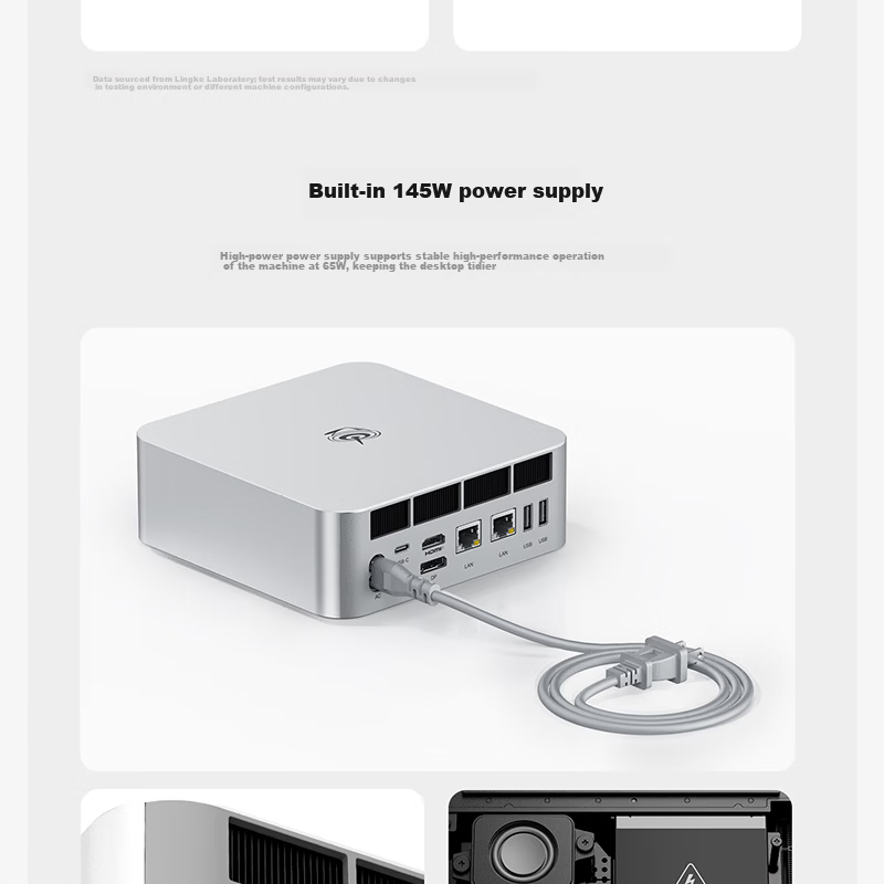 Lingke National Subsidy 15% GTi15Ultra Core Ultra9 285H AI PC Gaming Office Design Mini Desktop Local Deployment Deepseek 32GB/1TB 16