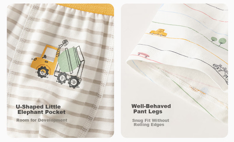 David Bella Boys' Underwear 2-Pack Toddler Boxer Briefs Baby Kids Comfortable Shorts 1