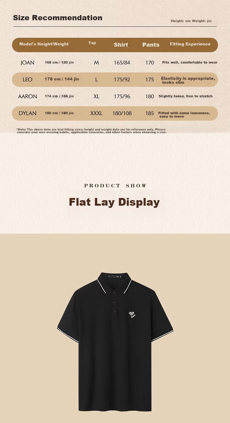 HLA Hailan Home Men's Short Sleeve Polo Shirt 26 Yixin Embroidered Cooling Short Sleeve Summer Shirt 6
