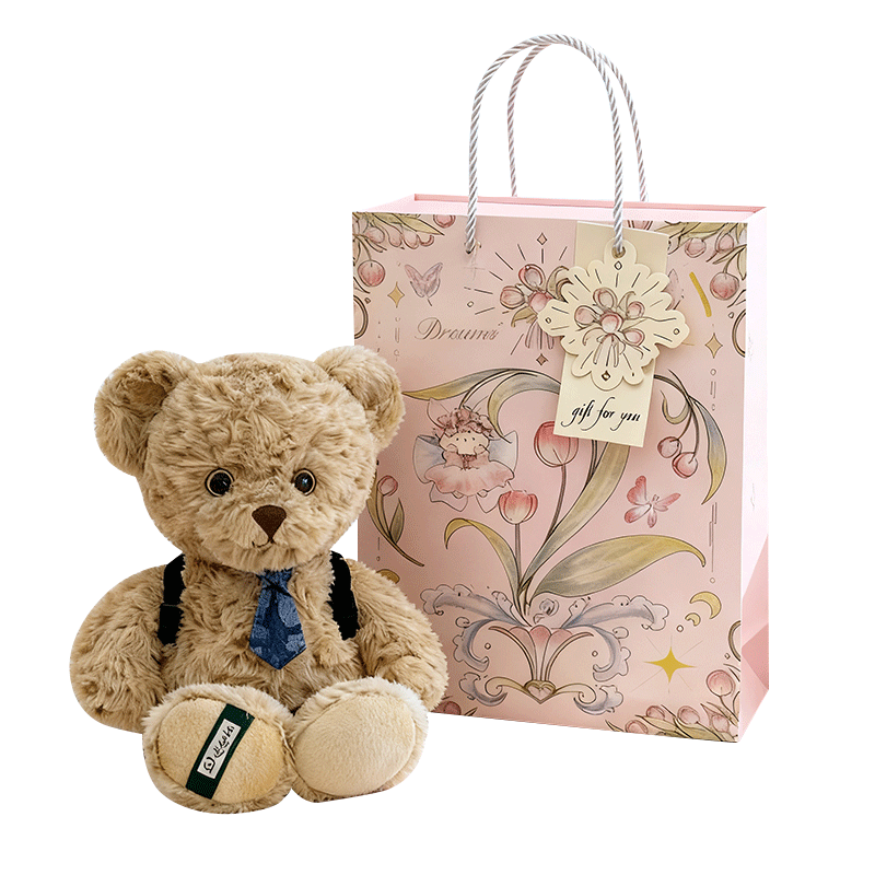 WELTSTON Teddy Bear Gift Box for Girls' Birthday Present, Plush Toy Doll Stuffed Animal Pillow Comfort Companion Sleep Aid
