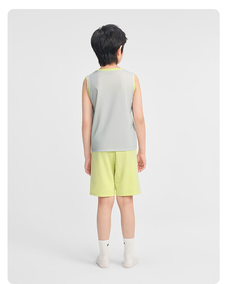 Balabala Boys Sleeveless Vest Set Summer Air-Conditioned Children's Pajamas Toddler Baby Homewear Big Kids Sleeveless 16