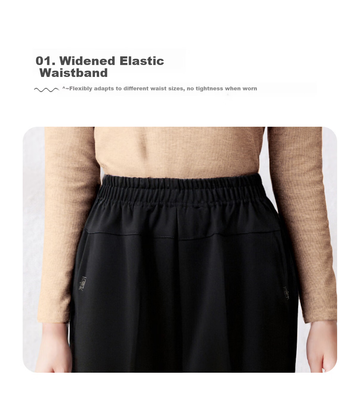 Yuzhaolin Summer Pants for Middle-aged and Elderly Women Thin Casual Trousers YT22KZ7 5