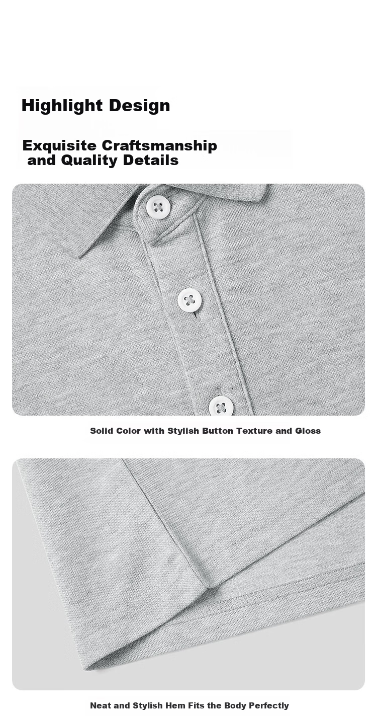 HLA Hailan Home Men's Short Sleeve Polo Shirt National Premium Lapel Summer Short Sleeve 2