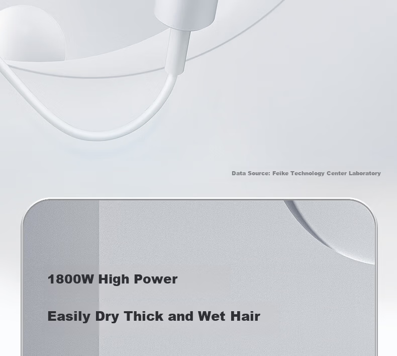 FLYCO Hair Dryer for Home And Salon Use, High Power 2000W, Quick-Drying, Constant Temperature, Portable, Foldable, White FH6232 5