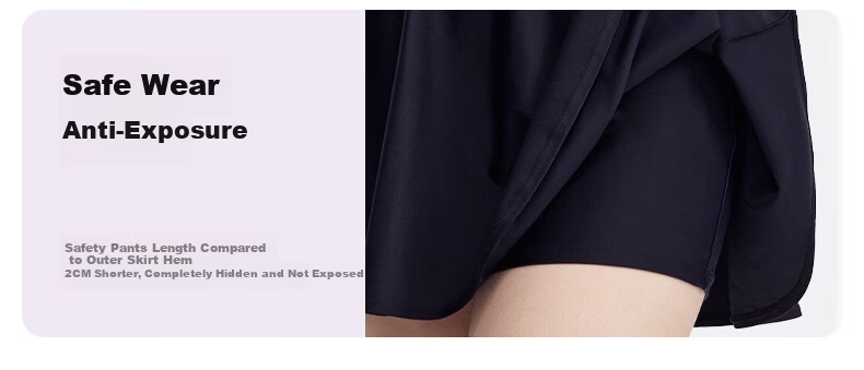 LI-NING Women's Premium 2026 New One-Piece Skirt Style Slim Halter Neck Swimsuit Swimwear 0821 Black L 8