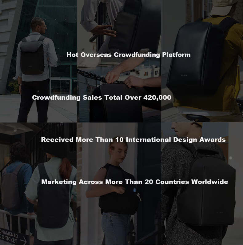 KORIN Anti-Theft Laptop Backpack Men Large Capacity Lightweight Travel Commuter Waterproof Cut-Resistant Business Bag K17 5