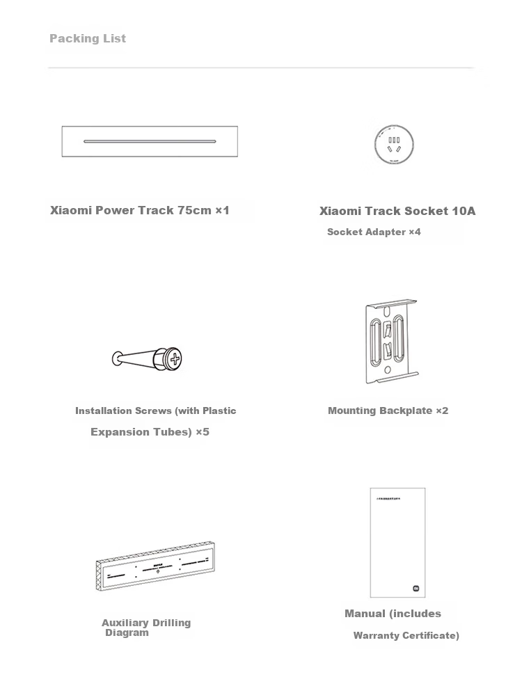 Xiaomi Lightweight Track Socket Compatible with Smart Adapter 50CM Set【New Arrival】 8