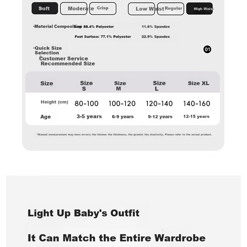 Langsha Kids Autumn Winter Fleece-Lined Thickened Skin-Colored Tights Outdoor Wear Sheer Pantyhose Girls Nude Leggings 18