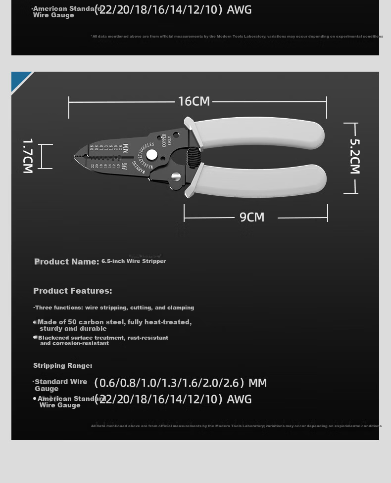 HYUNDAI Korea 7-inch Multi-function Electrician Wire Stripper Pliers Stainless Steel Wire Stripping Pliers 21