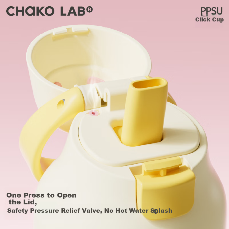 Chakolab Children's Straw Cup PPSU Water Bottle Food Grade Large Capacity Portable School Water Bottle
