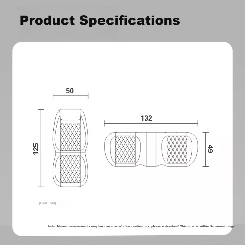 Digalun Car Heated Seat Cushion 12V Three-Piece Set Business Black Winter Rear Seat Electric Heating Pad 17
