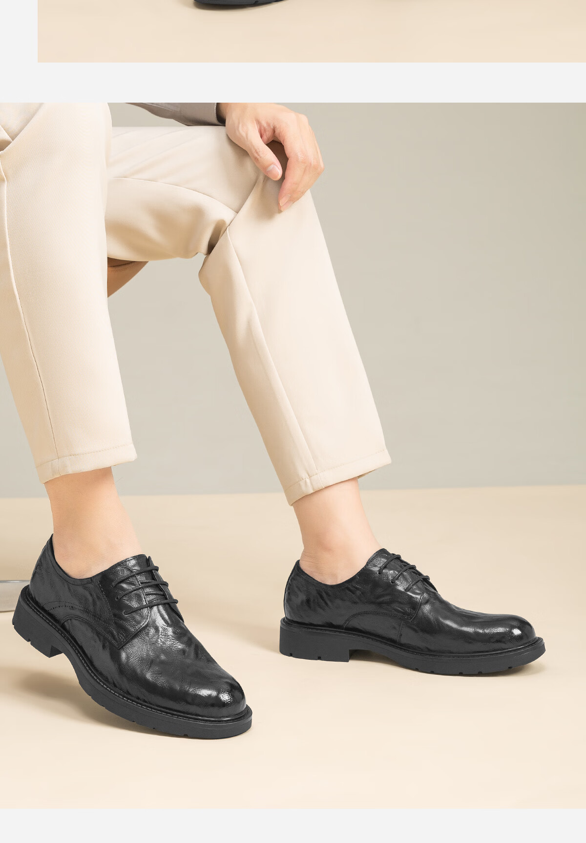 Red Dragonfly Formal Leather Shoes 26 New Men's Lace-up Business Genuine Leather Commuter Office Shoes Wedding Shoes WTA26008 Black Size 40 4