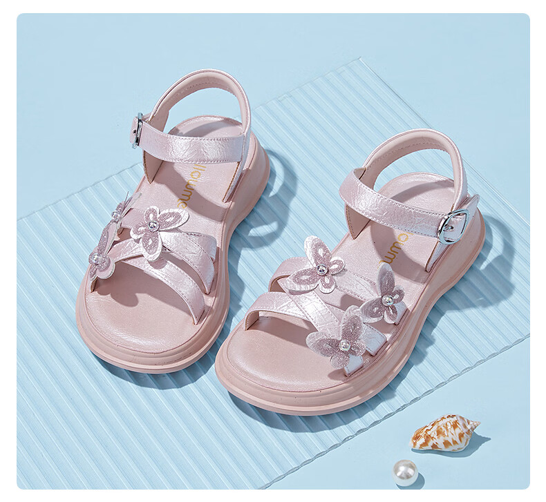 Fulomi Girls Summer Sandals New Sweet Bow Princess Shoes Comfortable Breathable Open Toe Purple Size 32 14