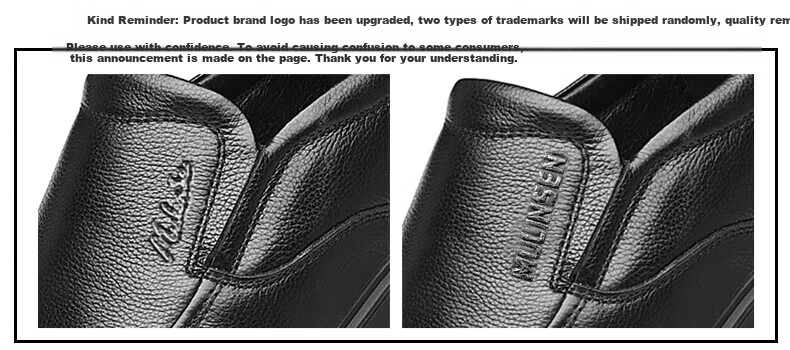 MULINSEN Men's Shoes, Hollow Business Casual Shoes, Breathable Soft Sole Slip-On Leather Shoes FP223233-1 1
