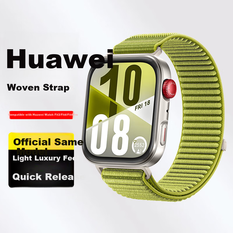 Binghong Compatible Huawei Fit5 Strap Huawei Fit4 Strap Huawei Fit4 Pro Strap Huawei Fit3 Strap Huawei Watch Fit4 Woven Band for Men and Women