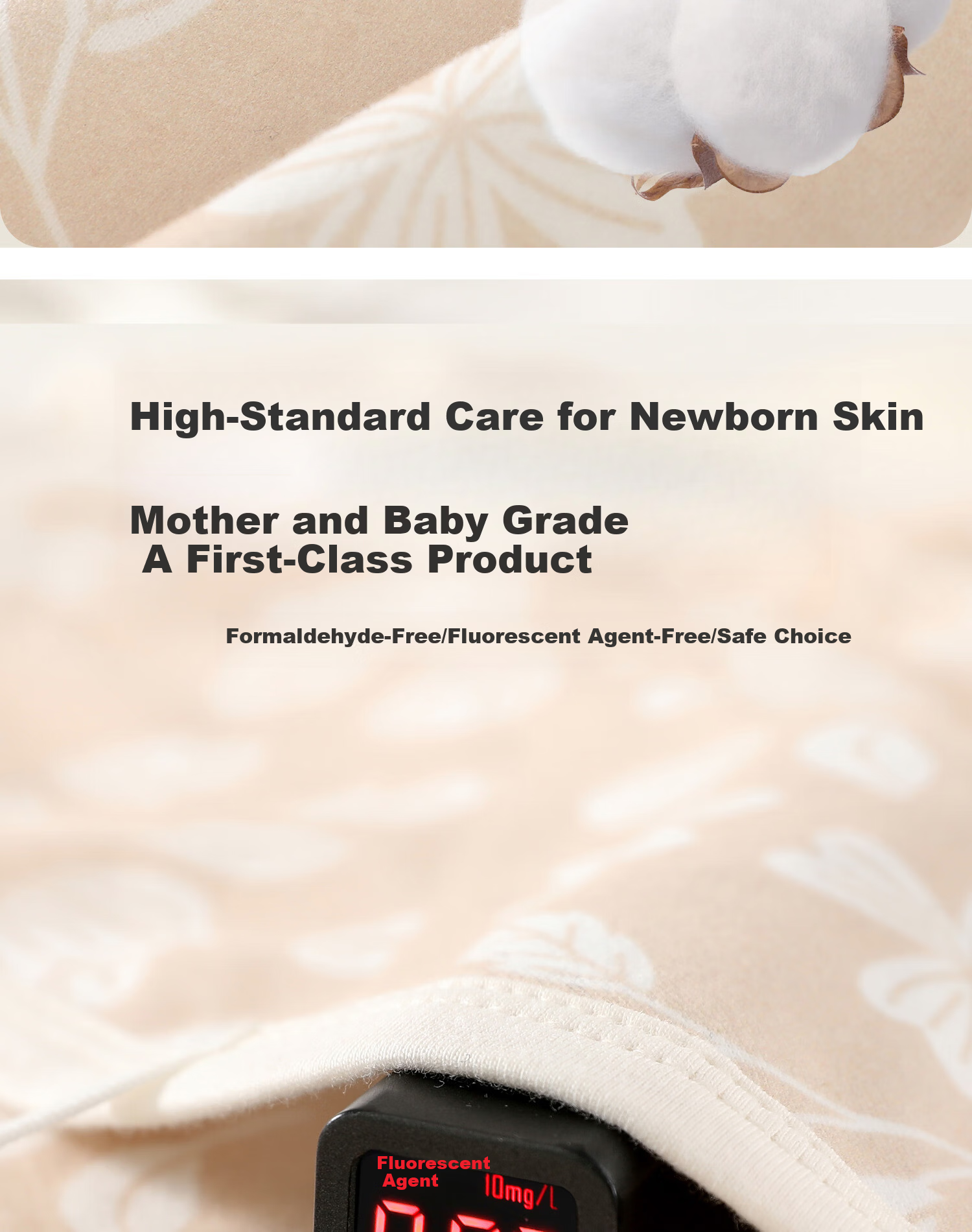 Baby Newborn Pure Cotton One-Piece Long Sleeve Pajamas Spring Autumn Seamless Crotch Romper Sleepsuit 2