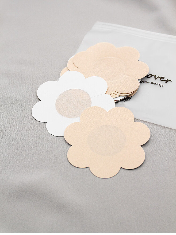 Caramella Disposable Silk Satin Ultra-Thin Invisible Breathable Adhesive Nipple Covers for Women Summer Strapless Bra Pads 4