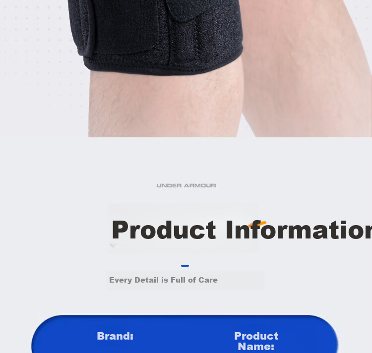 Under Armour Basketball Knee Pads, Sports Running Meniscus Injury Climbing Mountain Climbing Knee Joint Badminton, Black And Blue 23