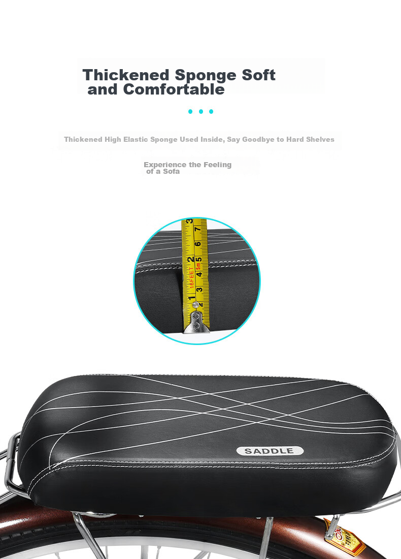 FOREVER Bicycle Seat, Mountain Bike Rear Rack Seat Cushion, Universal Passenger Seat, Cycling Accessories 4